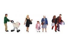 Bachmann Scenecraft 36-046 Shoppers OO Gauge Figure Set (Pack of 6)