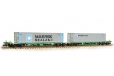 Graham Farish 377-369 Intermodal Bogie Wagons with 45ft Containers