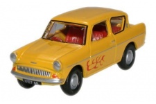 Oxford Diecast 76105008 Ford Anglia Yellow (The Young Ones/Vyvyan)