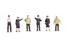Bachmann Scenecraft 36-041 Police and Security Staff Figures Set