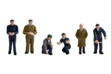 Bachmann Scenecraft 36-403 OO Gauge Factory Workers & Foreman (Pack of 6)