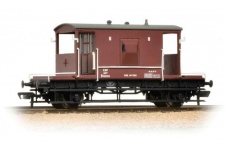 Bachmann 37-536A 20 Ton Brake Van - Flush Sides- BR Bauxite