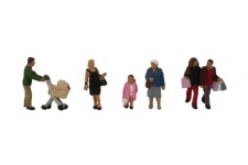 Bachmann Scenecraft 379-306 N Gauge Shopping Figures (Pack of 6)