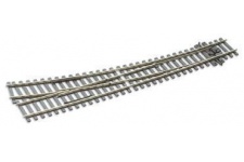 Peco SL-E186 OO Gauge Streamline Code 75 Right Hand Curved Turnout Electrofrog