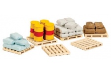 Ratio 221 Pallets, Sacks & Barrels N Gauge Plastic Kit