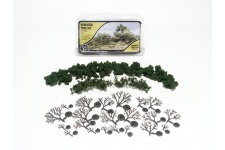 Woodland Scenics  WTR1111 0.75 - 3" Medium Green Deciduous - Realistic Tree Kit - Pack Of 21