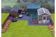 Wills Kits SS92  Garden Sheds and Accessories Set OO Scale Plastic Kit