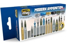 Ammo A.MIG-7129 Modern Ammunition Acrylic Paint Set Package