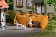 Auhagen 41648 Privacy Fence With Posts Examply Layout