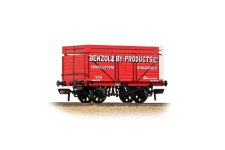 bachmann-37-177a-oo-7-plank-wagon-with-coke-rails-benzol-_by-products-ltd-red