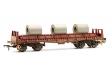 Bachmann 38-353 BAA Steel Carrier Wagon BR Brown with Coils - Weathered