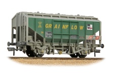 bachmann-branchline-33-132b-oo-35t-paa-bulk-grain-wagon-grainflow-green-grey-weathered
