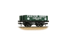 bachmann-branchline-37-063a-oo-gauge-5-plank-wagon-wooden-floor-foster-bros-green