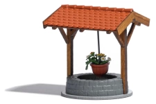 busch-1524-covered-well-with-flowers-ho-oo