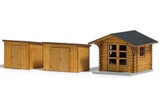Busch 1529 Garden Sheds and Summer House HO/OO Scale Plastic Kit