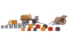 Busch 1625 Carts And Freight HO/OO Scale Wooden & Plastic Kit