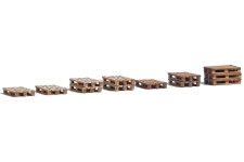 Busch 1810 Pallets (12 in total) OO Scale Wooden Kit