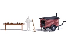 Busch 1827 Mobile Wood-Fired Oven OO Scale Plastic Kit
