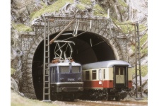 Busch 8192 N Scale Double Tunnel Portals (Pack of 2)