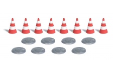 Busch 7788 Manhole Covers and Traffic Cones