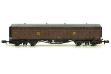Dapol 2F-023-016 Bogie Covered Wagon Siphon H BR weathered N Gauge 