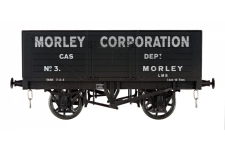 dapol-7f-080-032w-o-gauge-morley-corp-no-3-8-plank-open-wagon-weathered