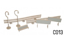 Dapol C013 Platform Fittings Fences And Lamps