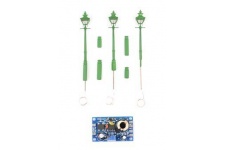 Gaugemaster Lighting GM812 BR/SR Green Taper Post Oil Lamps