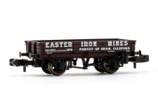 Graham Farish 377-506 3 Plank Wagon Easter Iron Mines Brown Left Side