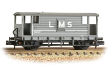 Graham Farish 377-310c N Gauge LMS 20T Brake Van LMS Grey