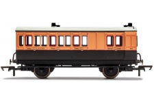Hornby R40110 OO Gauge LSWR 4 Wheel Coach Brake 3rd Class With Fitted Lights 179