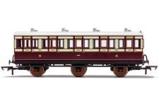 Hornby R40120 LNWR 6 Wheel Coach 3rd Class With Fitted Lights 1523