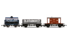 Hornby R60047 RailRoad Triple Wagon Pack Mixed Wagons With Brake Van