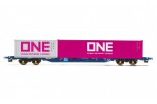 Hornby R6956 Tiphook KFA Container Wagon 93367 And 2 ONE Containers