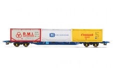 Hornby R6957 Tiphook KFA Container Wagon 93437 With 3 Tanktainers