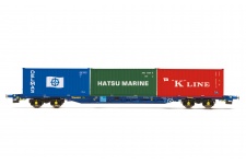 Hornby R6958 Tiphook KFA Container Wagon 93390 With 3 Containers