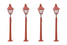 Hornby R8673 OO Scale Platform Lamps (pack of 4)