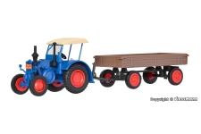 kibri-12232-ho-lanz-tractor-and-trailer