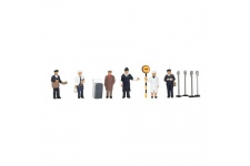 Bachmann Scenecraft 379-328 N Gauge Figures - Urban Workers 1960/70s (Pack of 6)