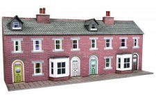 Metcalfe PN174 Low Relief Red Brick Terraced House Fronts