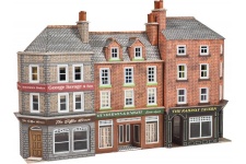 Metcalfe PN972 N Scale Low Relief Pub and Shops Card Kit