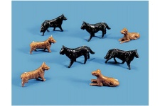 Modelscene 5102 OO Gauge Dogs Figure Set