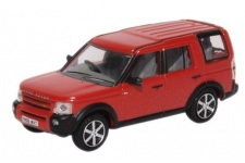 OXFORD DIECAST 76LRD008 LAND ROVER DISCOVERY 3 RIMINI RED METALLIC