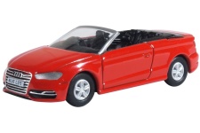Oxford Diecast 76S3003 Misano Red Audi S3 Cabriolet 1:76 Scale Diecast Model