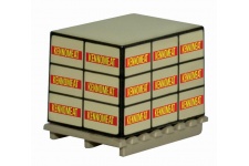 Oxford Diecast 76ACC012 four pack pallet load Kennomeat