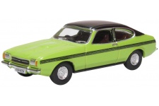 Oxford Diecast 76CPR001 Ford Capri MkII Lime Green 1:76 Scale Model