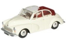 Oxford Diecast 76MMC005 Morris Minor Old English White/Red