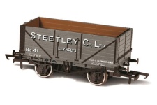 Oxford Rail OR76MW7024 7 Plank Wagon Steetley and Co Llynclys