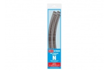 Peco ST-3017 N Gauge Double Curve, 3rd Radius (Pack of 4)