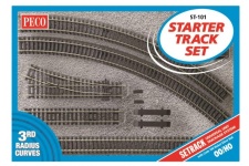 Peco ST-101 OO Gauge Starter Track Set 3rd Radius